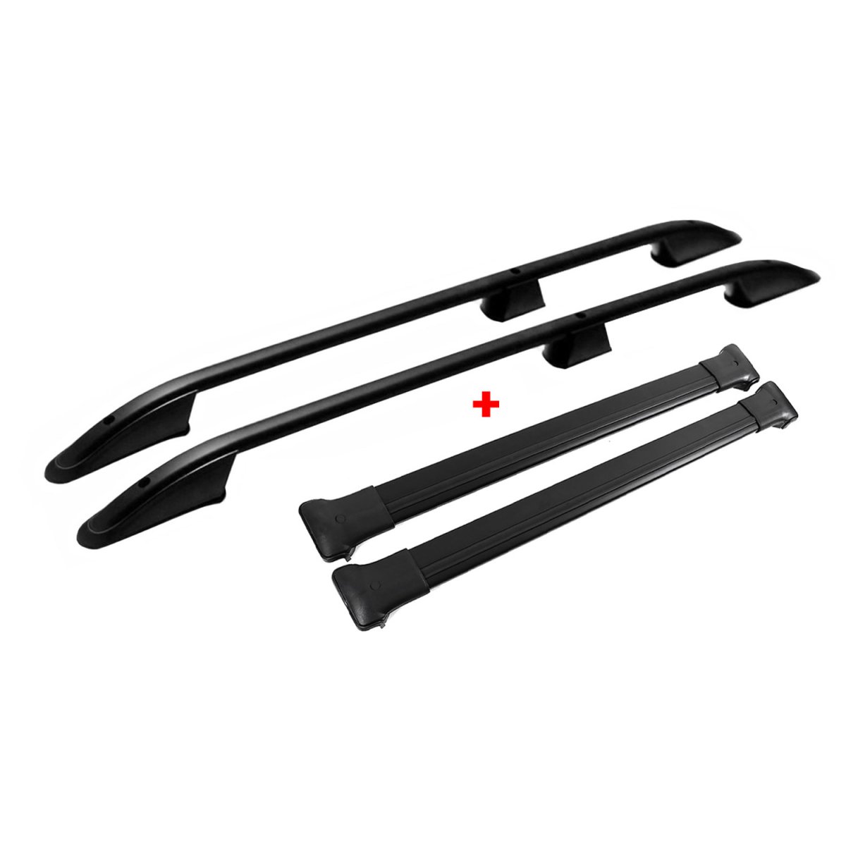 Ford Transit Connect Roof Rails - Omac - Black - '10-'13 Ford Transit Connect Roof Rails - Omac - Black - '10-'13